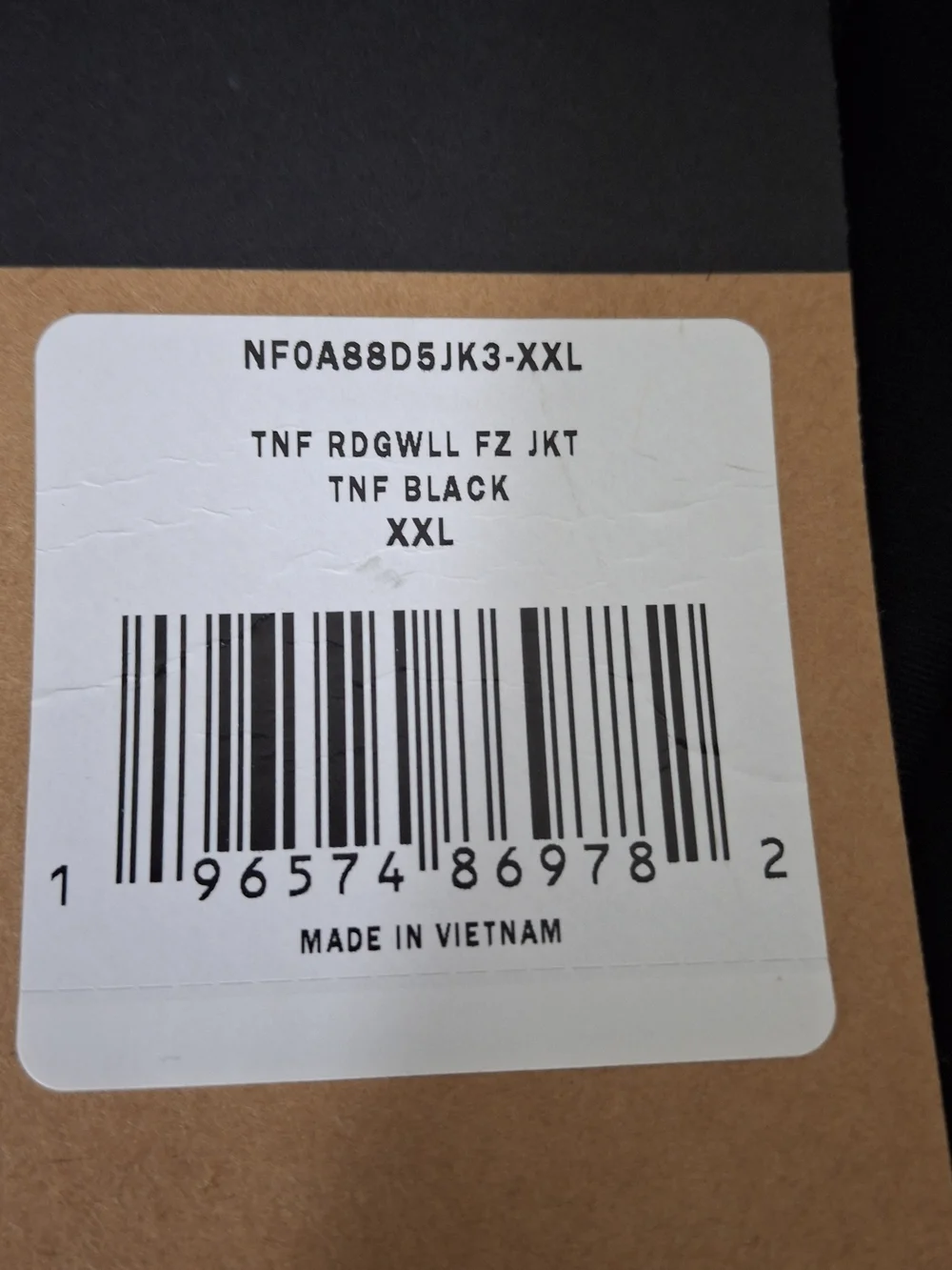 The North Face Black Softshell Jacket with Quadd Logo, Size XXL